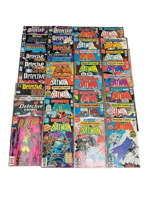 Lot 2828 - DC Comics detective comics (1970's and 1980's). Large group of detective comics, incomplete run from issue #409 - #629. Approximate 150 comic.