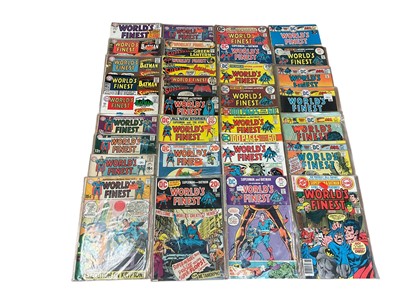Lot 2831 - DC Comics worlds finest (1966 - 1985). Incomplete run from issue #159 - #323. Also to include a group of the Superman family. Approximately 90 comics total.