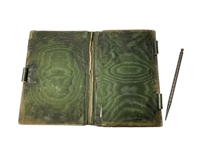 Lot 225 - William IV silver covered aide memoire depicting Abbotsford