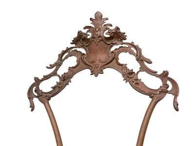 Lot 2532 - Late 19th Century brass easel, 79cm in overall length.