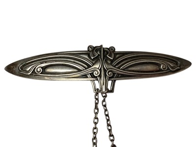 Lot 227 - David Andersen silver (830) stylised cape clasp/ buckle