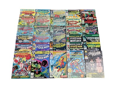 Lot 2815 - Marvel Comics the Amazing Spider-Man, mixed group of mostly 1970's and 1980's. To include issue #149 - first appearance of Peter Parkers clone, Ben Reilly. Together with Marvel team up, web of Sp...