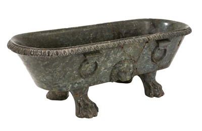 Lot 900 - Grand Tour serpentine marble model of a Roman Bath