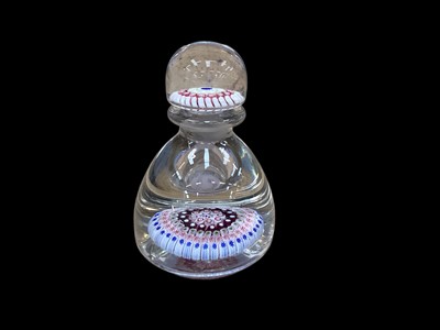 Lot 1021 - Millefiori glass inkwell