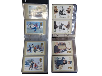 Lot 1169 - PHQ cards selection in albums & loose including some early issues Royal Wedding, fire engine, Churchill etc.
