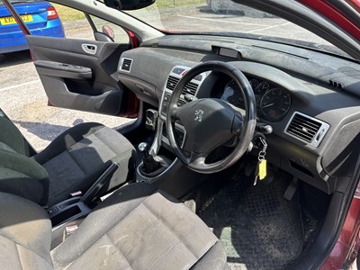Lot 2 - 2006 Peugeot 307 SE Estate, 1.6 HDi 110 SE, 5 door manual, reg. no. LN06 OFB, finished in red with a cloth interior. The car has covered 154,000 miles, MOT expired 1st October 2024. It is suppli...