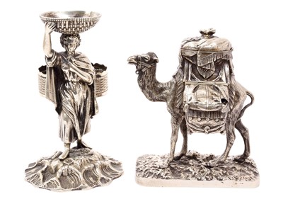 Lot 459 - Two Victorian silver plated able condiments with lozenge marks