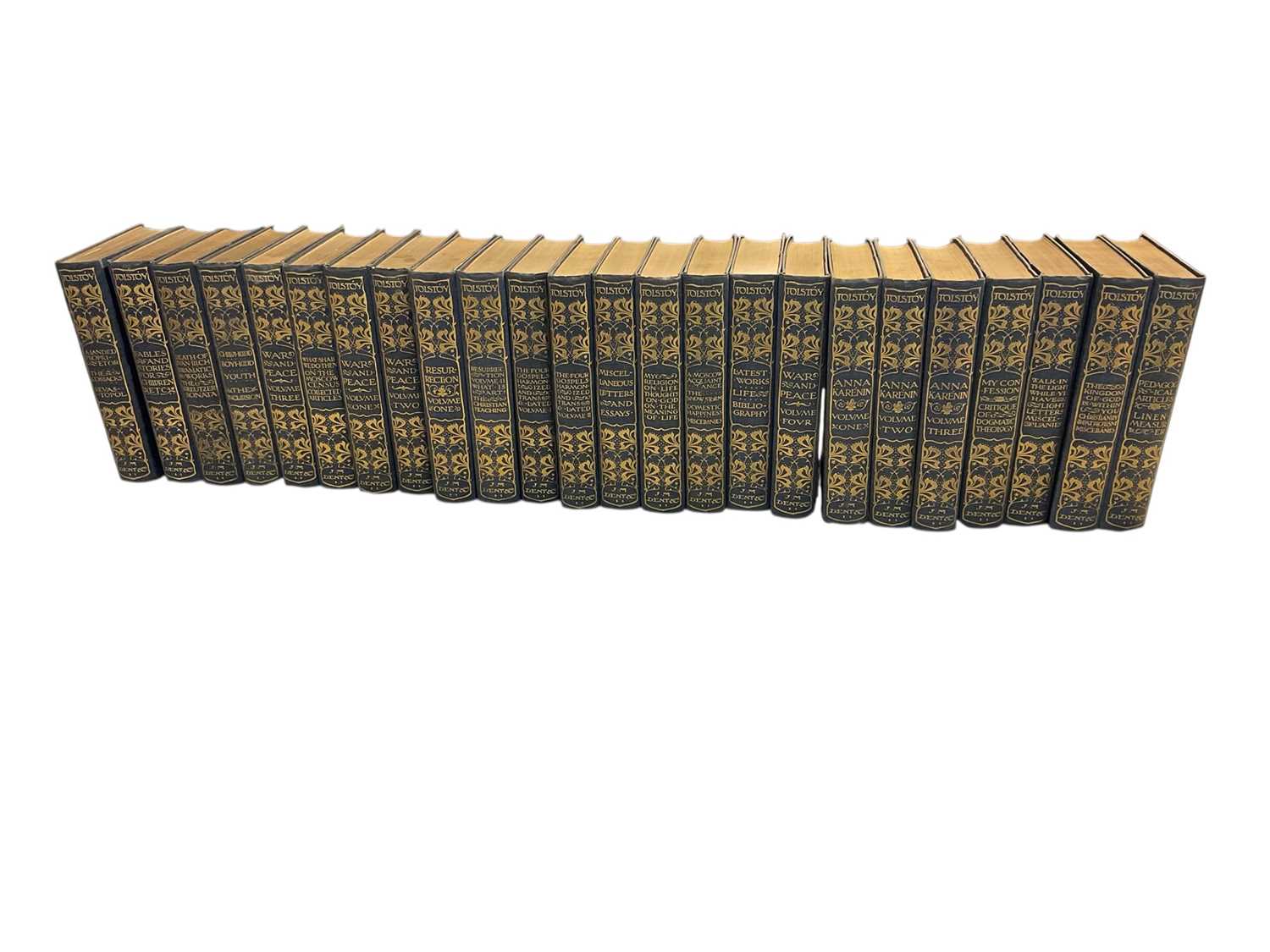 Lot 1364 - The Complete Works of Count Tolstoy, London: J.M. Dent & Co., 1904