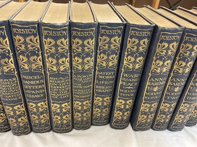 Lot 1364 - The Complete Works of Count Tolstoy, London: J.M. Dent & Co., 1904