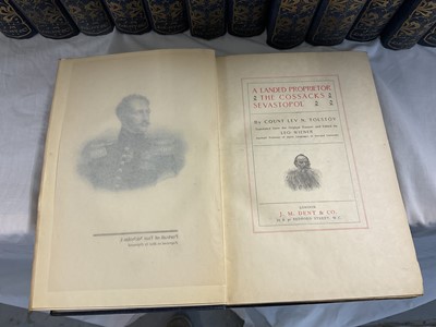 Lot 1364 - The Complete Works of Count Tolstoy, London: J.M. Dent & Co., 1904