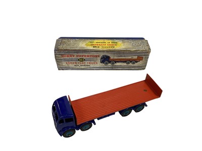 Lot 1752 - Dinky Supertoys Foden Flat truck with tailboard No.903, Leyland Octopus Flat Truck with chains No.935 & Heinz bedford van No.923, all in original boxes (Repainted) (3)