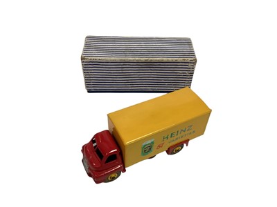 Lot 1752 - Dinky Supertoys Foden Flat truck with tailboard No.903, Leyland Octopus Flat Truck with chains No.935 & Heinz bedford van No.923, all in original boxes (Repainted) (3)