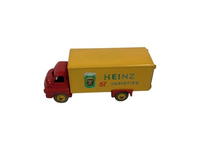 Lot 1752 - Dinky Supertoys Foden Flat truck with tailboard No.903, Leyland Octopus Flat Truck with chains No.935 & Heinz bedford van No.923, all in original boxes (Repainted) (3)