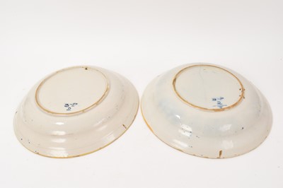 Lot 83 - Three Delft plates