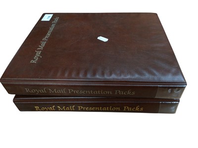 Lot 1180 - Two albums of Royal Mail Presentation Packs in folders