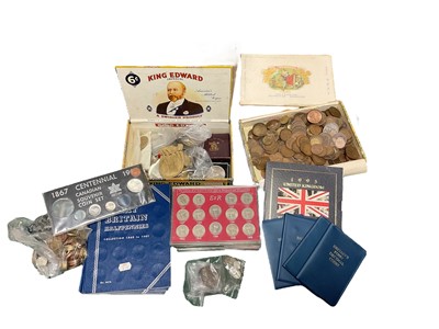 Lot 481 - World - Mixed coinage to include G.B. silver George V 1935 Crowns x 2 GVF-EF, Victoria JH Double Florin 1889 VG, pre 1947 silver (N.B. Est. face value £4.15 & others (Qty)