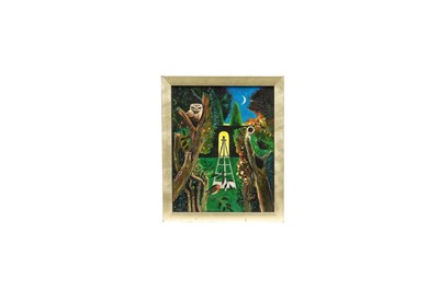 Lot 1438 - *Keith Grant (b.1930) acrylic on board - The Sentinel of the Secret Garden, Selborne II, signed and dated 6/2017, framed, 29cm x 23.5cm Provenance: Chris Beetles Ltd. London, 25th July 20...