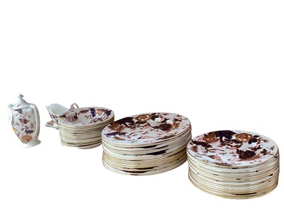 Lot 968 - Coalport Hong Kong pattern dinner service