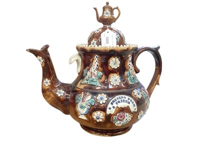 Lot 1000 - Victorian Bargeware teapot