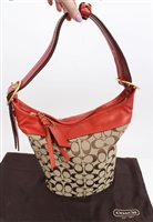 Lot 3168 - Coast handbag - bucket-style in red leather...