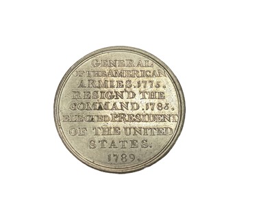 Lot 514 - U.S. - Circa 1792 white metal Twigg Medallion