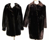 Lot 3175 - Ladies' vintage faux mink fur three-quarter...