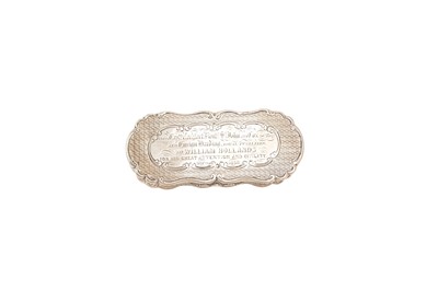 Lot 545 - Victorian silver snuff box