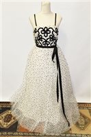 Lot 3085 - Vintage Jean Allen evening gown - shoestring...