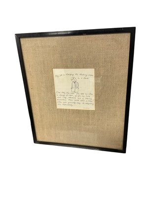 Lot 868 - John Glashan pen cartoon