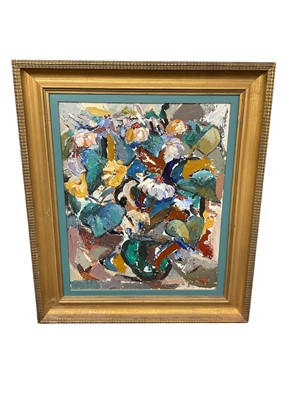 Lot 875 - Peggy Rutherford (20th century) oil on board, still life of flowers, and another by the same hand