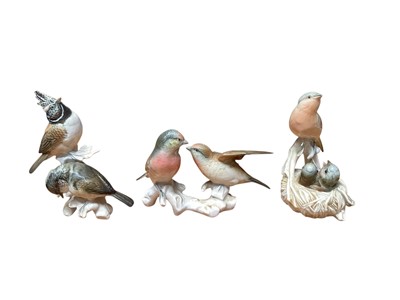 Lot 999 - Karl Enz and other ornaments to include Dresden figurines