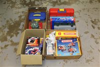 Lot 2854 - Two boxes of Meccano, together with collection...