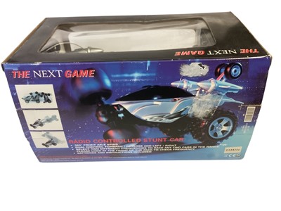 Lot 1948 - BBC radio controlled large scale Dalek Thay, boxed and The Next Game radio controlled Stunt Car, plus Wallis & Gromit items and Harry Potter figure