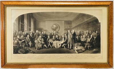 Lot 1219 - Large Victorian engraving 'The Distinguished Men of Science of Great Britain...'