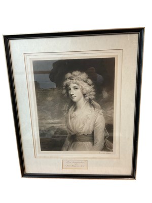 Lot 878 - Three mezzotints after Hoppner, Romney and Gainsborough