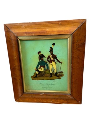 Lot 863 - Reverse print on glass and two other pictures