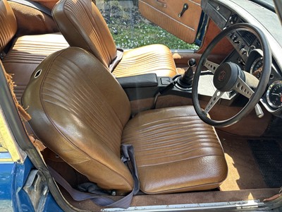 Lot 2150 - 1972 MGB GT, 1798cc, finished in blue with a Webasto roof, reg. no. GKX 25K.