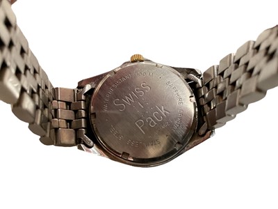 Lot 110 - 1960s Tissot Seastar Seven manual wind gold plated wristwatch on leather strap, together with a Tissot PR 100 bi-metal stainless steel wristwatch (2)