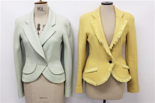 Lot 3056 - Two Christian Dior Boutique short wool jackets...