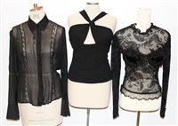 Lot 3060 - Selection of designer evening tops - including...