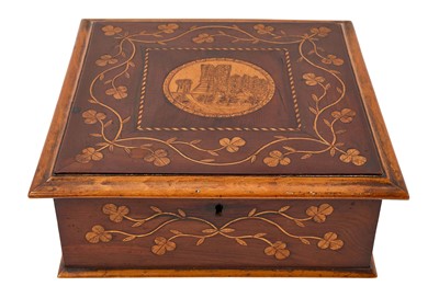 Lot 1017 - 19th century Irish Killarney inlaid box