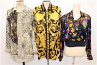 Lot 3066 - Selection of Italian and other silk blouses...