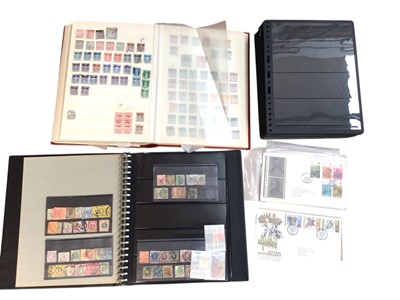 Lot 1179 - Stamps box of collectors duplicates & kiloware, plus a quantity of empty leaves