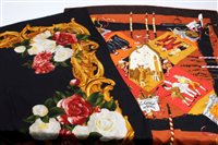 Lot 3070 - Authentic vintage Hermès silk jacquard sCarsf...