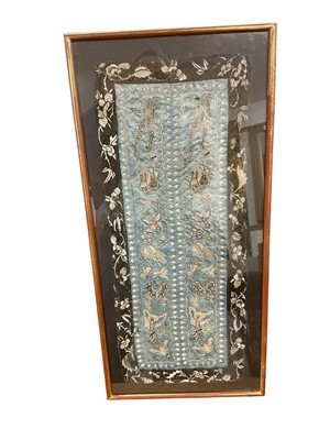 Lot 874 - Chinese framed embroidery
