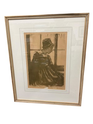 Lot 852 - Ethel Gabain (1883-1950), two lithographs, signed.