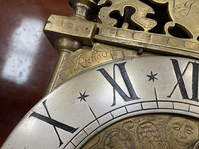 Lot 592 - Rare late 17th century lantern clock by Richard Griffin, dated 1696....