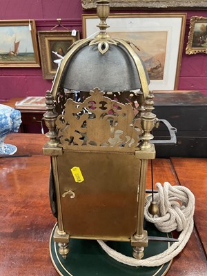 Lot 592 - Rare late 17th century lantern clock by Richard Griffin, dated 1696....
