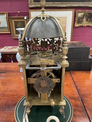 Lot 592 - Rare late 17th century lantern clock by Richard Griffin, dated 1696....