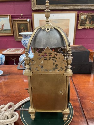 Lot 592 - Rare late 17th century lantern clock by Richard Griffin, dated 1696....